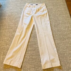 Talbots White Relaxed Jean Trousers